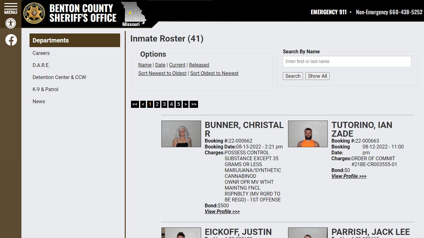 Inmate Roster - Benton County MO Sheriff’s Office